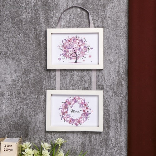 Фоторамка на тесьме L-3 Белый