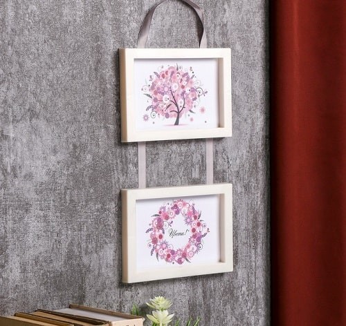 Фоторамка на тесьме L-3 Белый