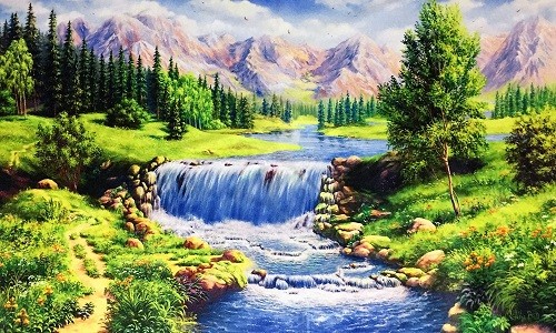 r742 Печатный гобелен