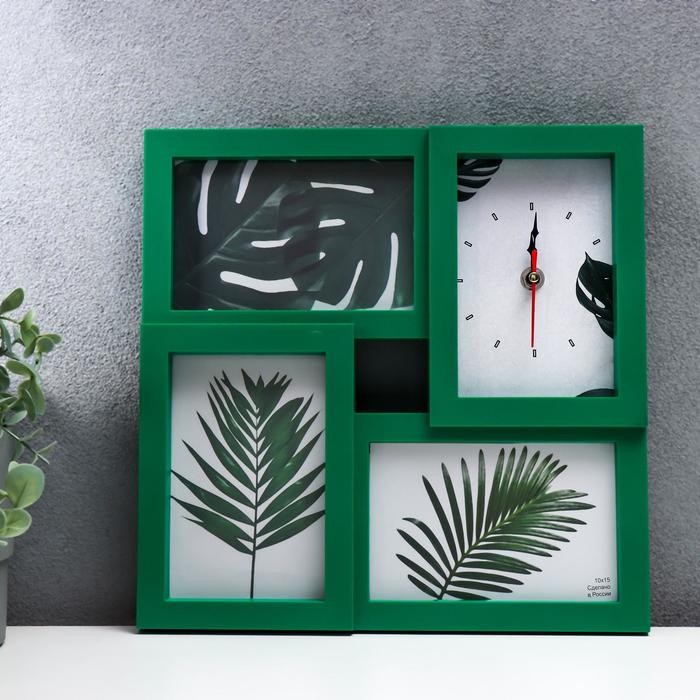 Коллаж 3 (часы) изумрудный